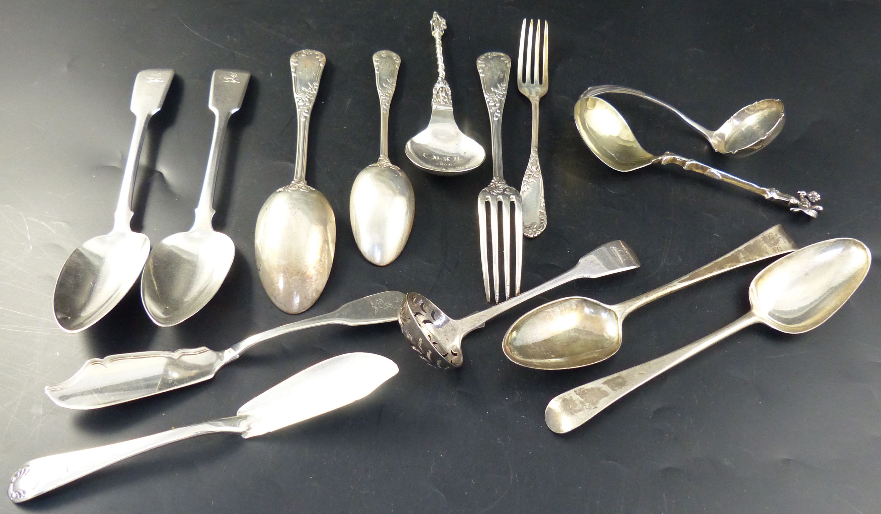 A small collection flatware
